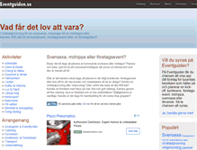 Tablet Screenshot of eventguiden.se